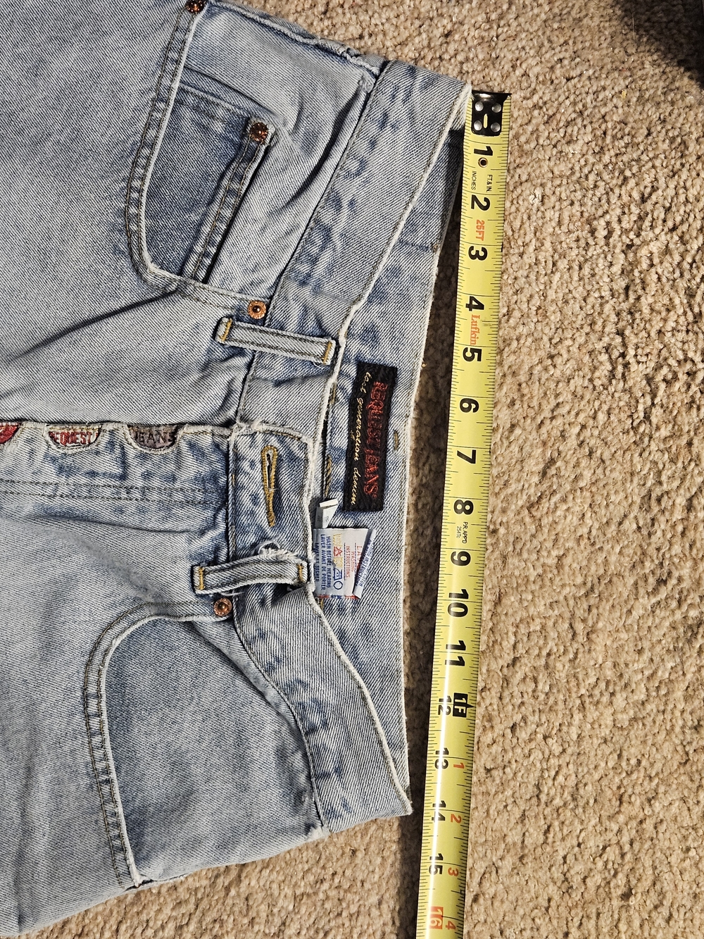 Men's Light Wash Request Jeans 90s Brand Relaxed Denim Jeans - Picture 2 of 6
